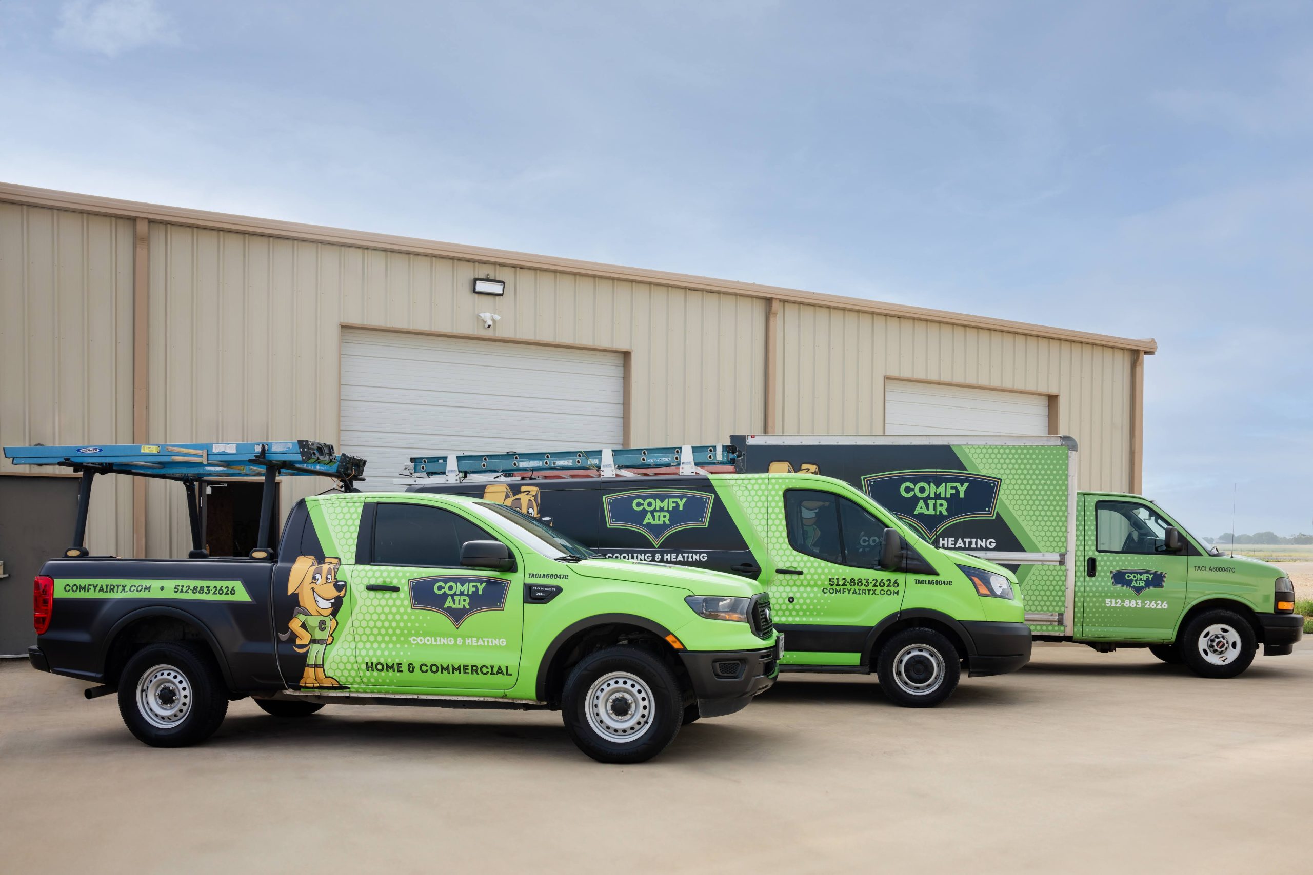 Comfy Air AC and Furnace Repair Vehicle